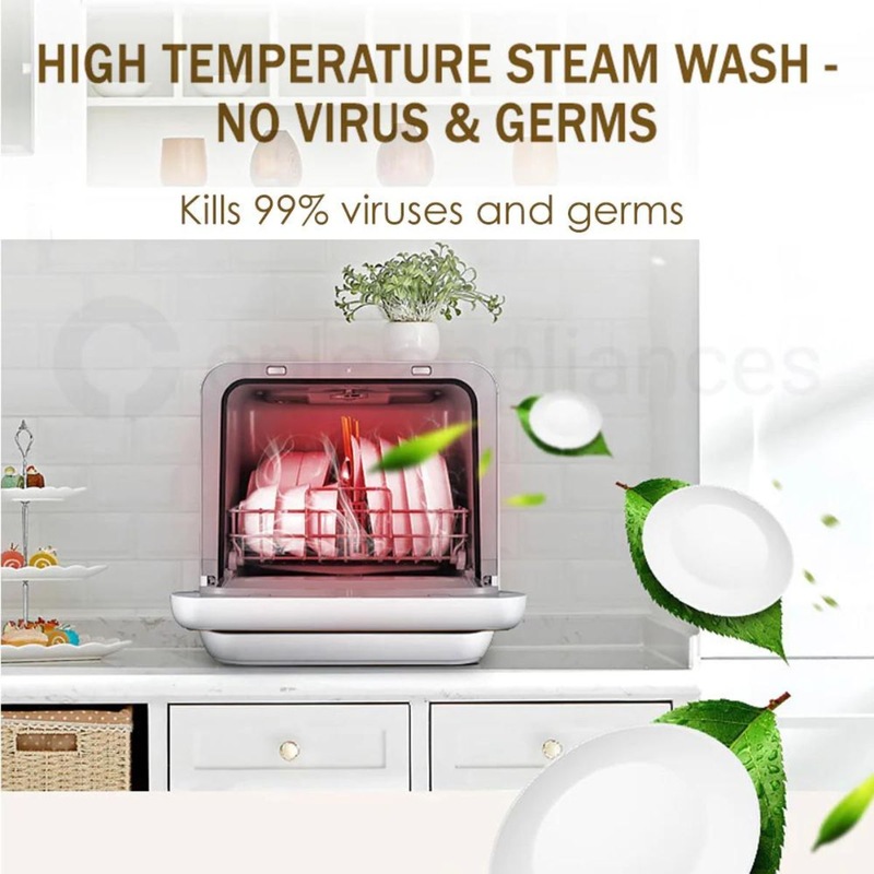 Midea Benchtop 2nd Generation Multifunction Mini Portable Dishwasher