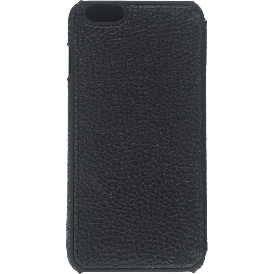 Adopted Leather Folio Wallet Case - iPhone 6 Plus & 6S Plus - Color: Black/Black