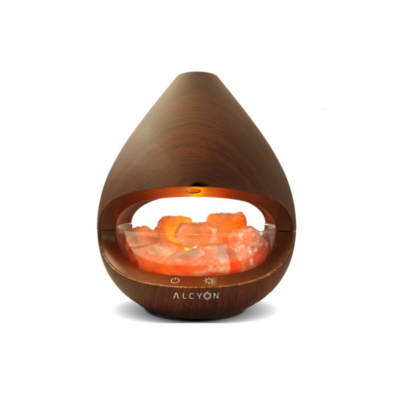 Buy Alcyon Kiyoshi Aromatherapy Diffuser Himalayan Salt Lamp Dark Maple