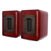 Aperion Audio Aluminum Ribbon Super Tweeter Speaker Pair Gloss Oak