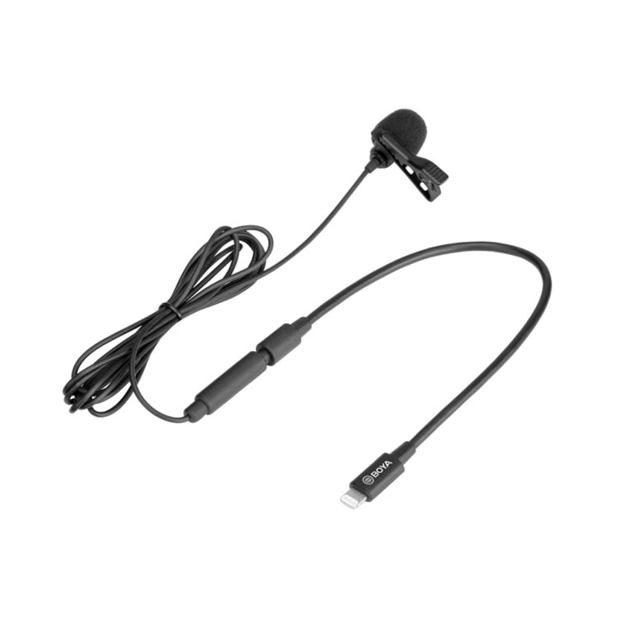 Boya BY-M2 Lavalier Clip On Lapel Microphone for iOS Devices