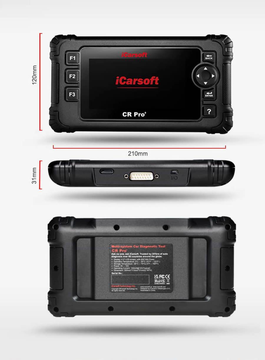 マルチブランド車用iCarSoft CR Plus - プロフェッショナルOBDII診断ツール CR Plus -Professional Multi-brand Multi-system Car Diagnostic