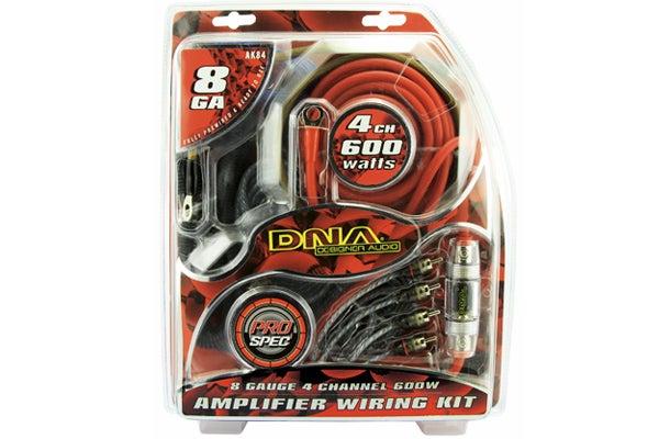 DNA AK84 8-Gauge 4-Channel 600W Amplifier Wiring Kit