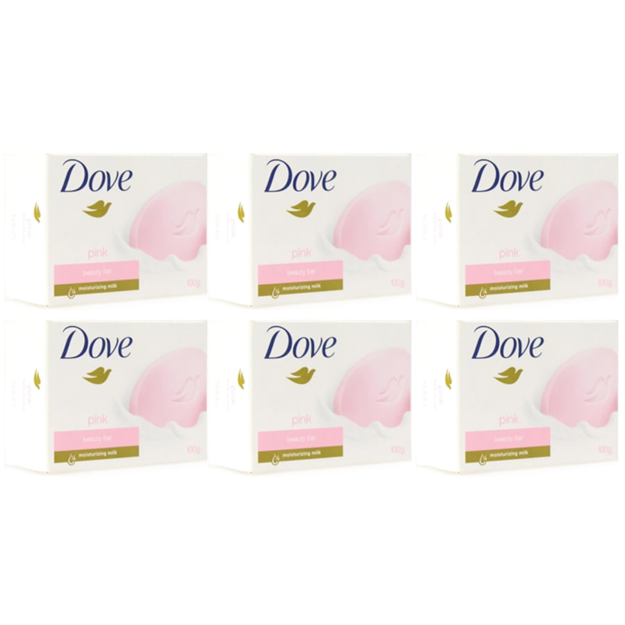 Dove 135g Pink Beauty Cream Bar - 6 Pack