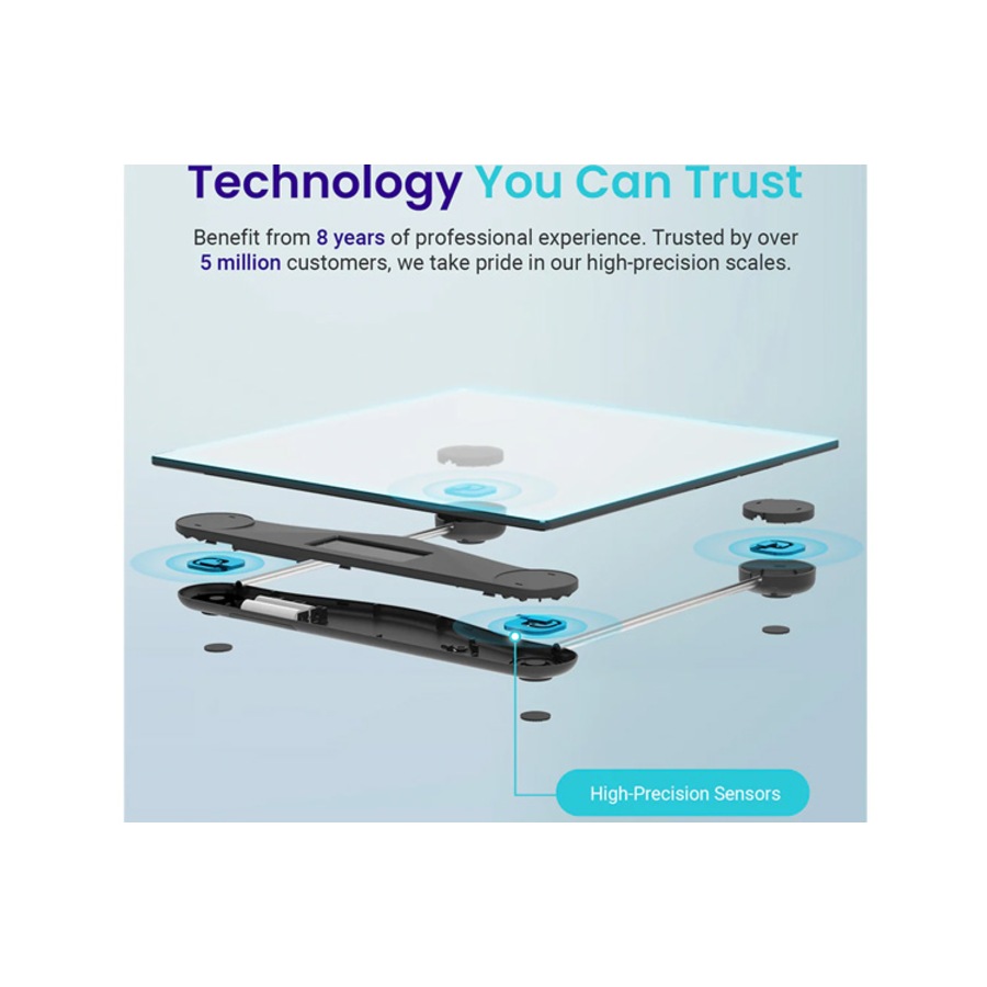 Etekcity Digital Body Weight Bathroom Scale - Silver