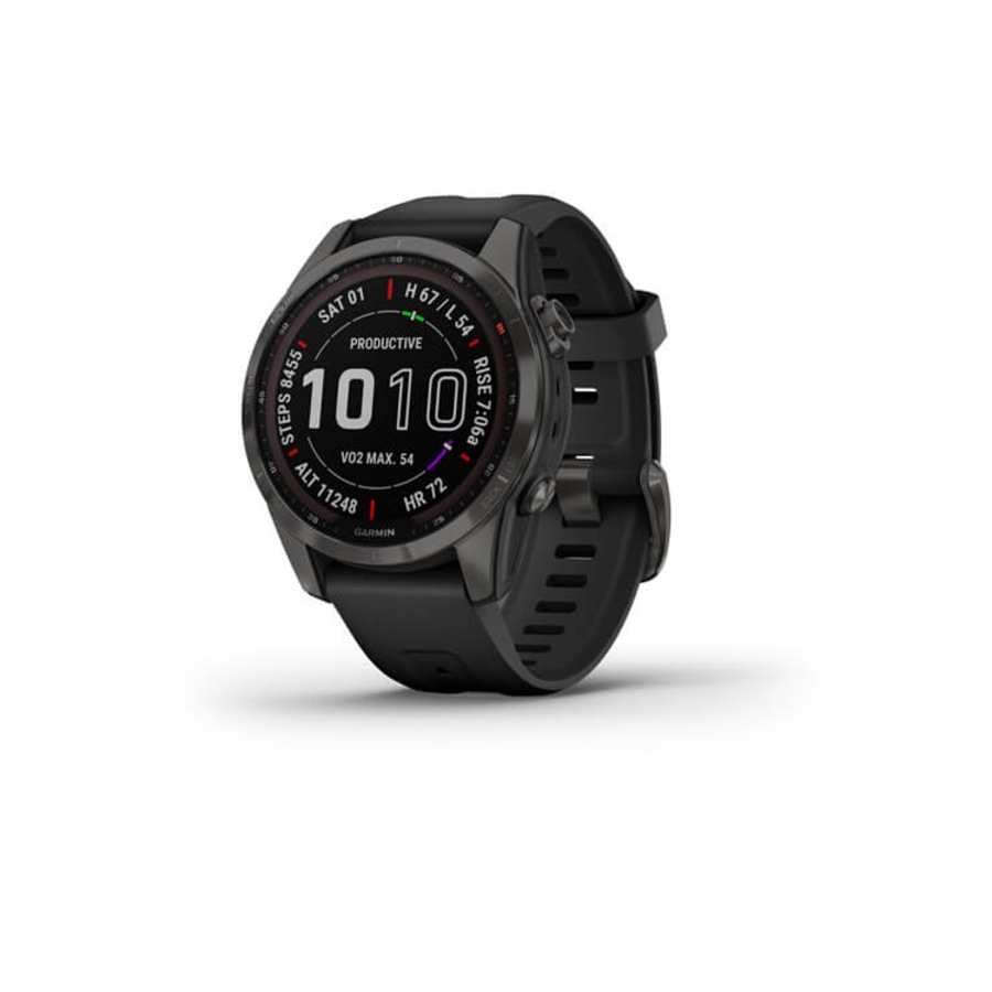 Garmin Fenix 7S Sapphire Solar Carbon Grey DLC Titanium 010-02539-26