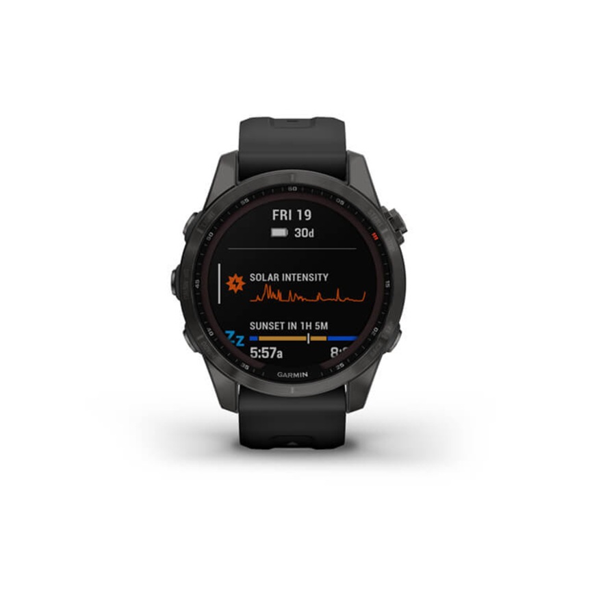 Garmin Fenix 7S Sapphire Solar Carbon Grey DLC Titanium 010-02539-26
