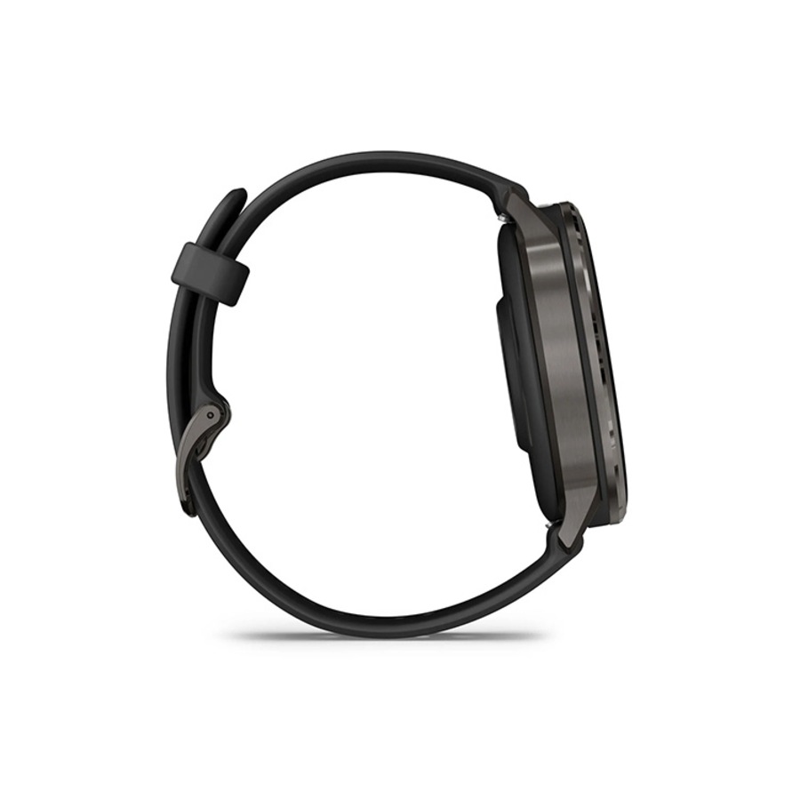 Garmin Venu 4 - 45 mm - Slate w/ Black Silicone Band (010-03014-00)