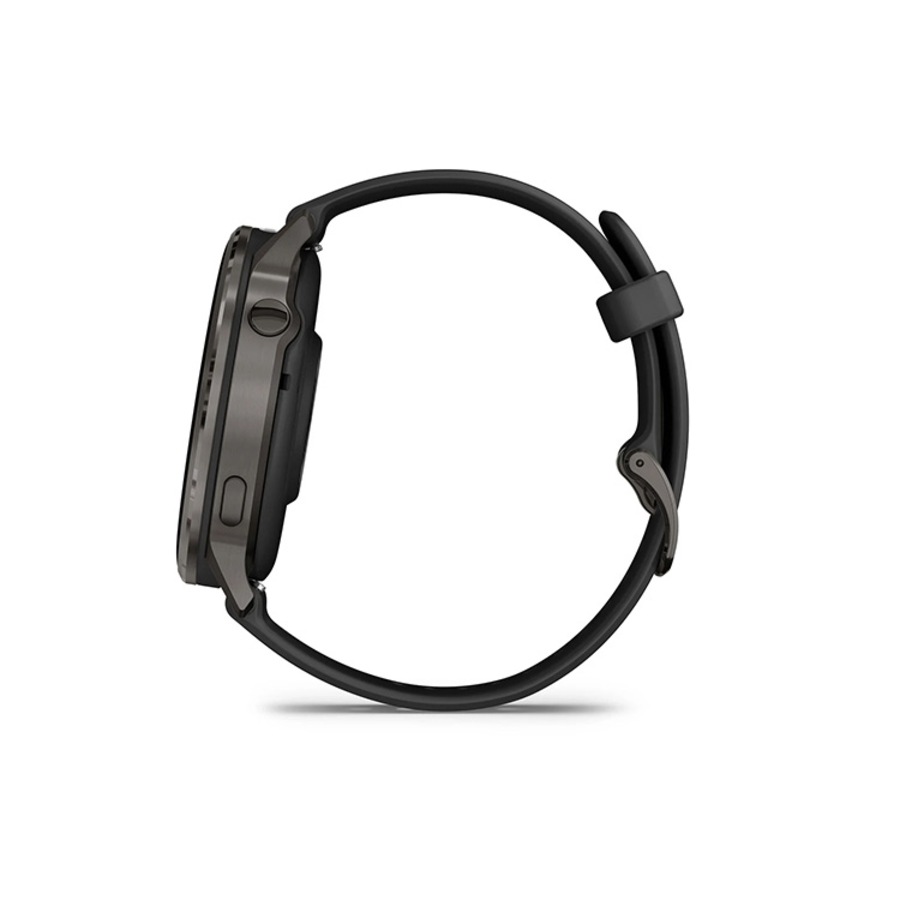 Garmin Venu 4 - 45 mm - Slate w/ Black Silicone Band (010-03014-00)