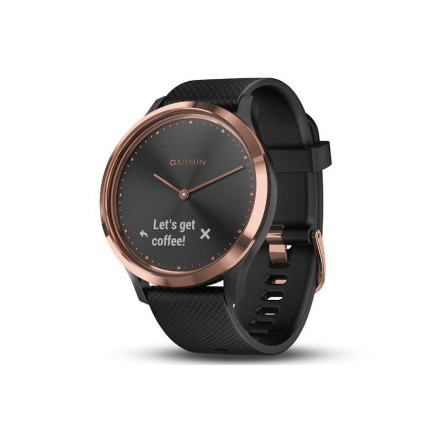 Garmin Vivomove HR Sport Smartwatch Black/Rose Gold Small/Medium