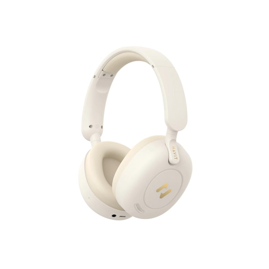 Havit Hybrid Active Noise Cancellation Wireless Headphone - Beige