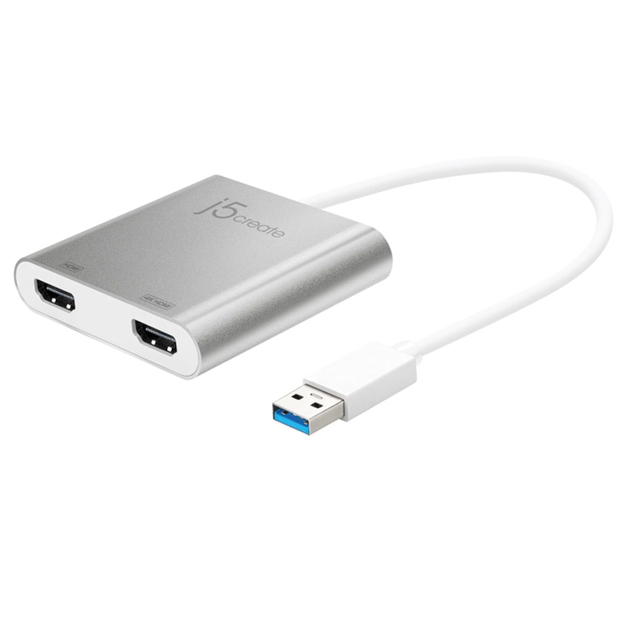 J5create USB 3.0 to Dual HDMI 4K UHD Multi-Monitor Adapter JUA365