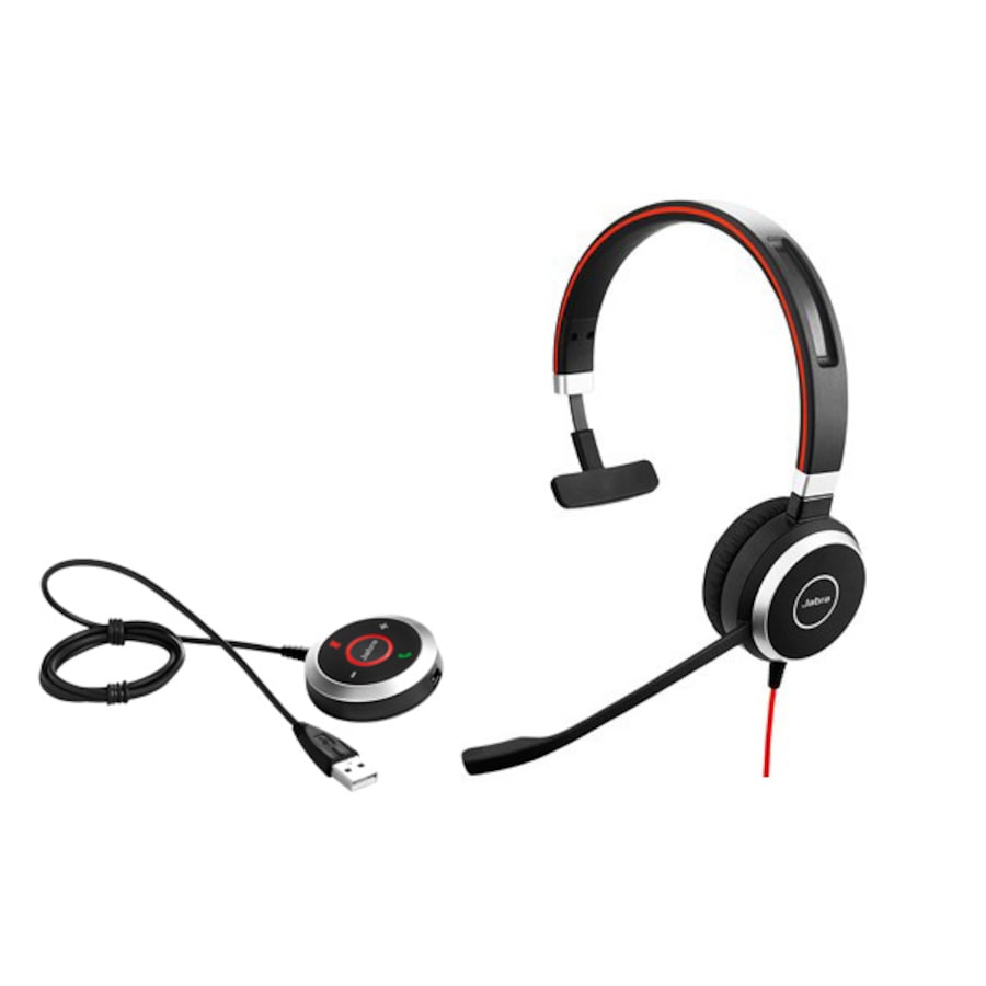 Jabra EVOLVE 40 MS USB 3.5mm Jack Mono HD Audio Headset