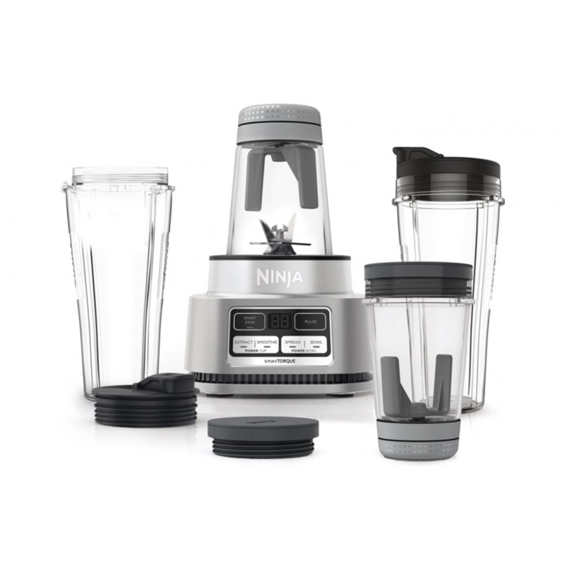 Frullatore Ninja Foodi Power Nutri 2 In 1 - 1100W, Ciotola 400ml E Bicchiere 700ml, Argento - Foto 4