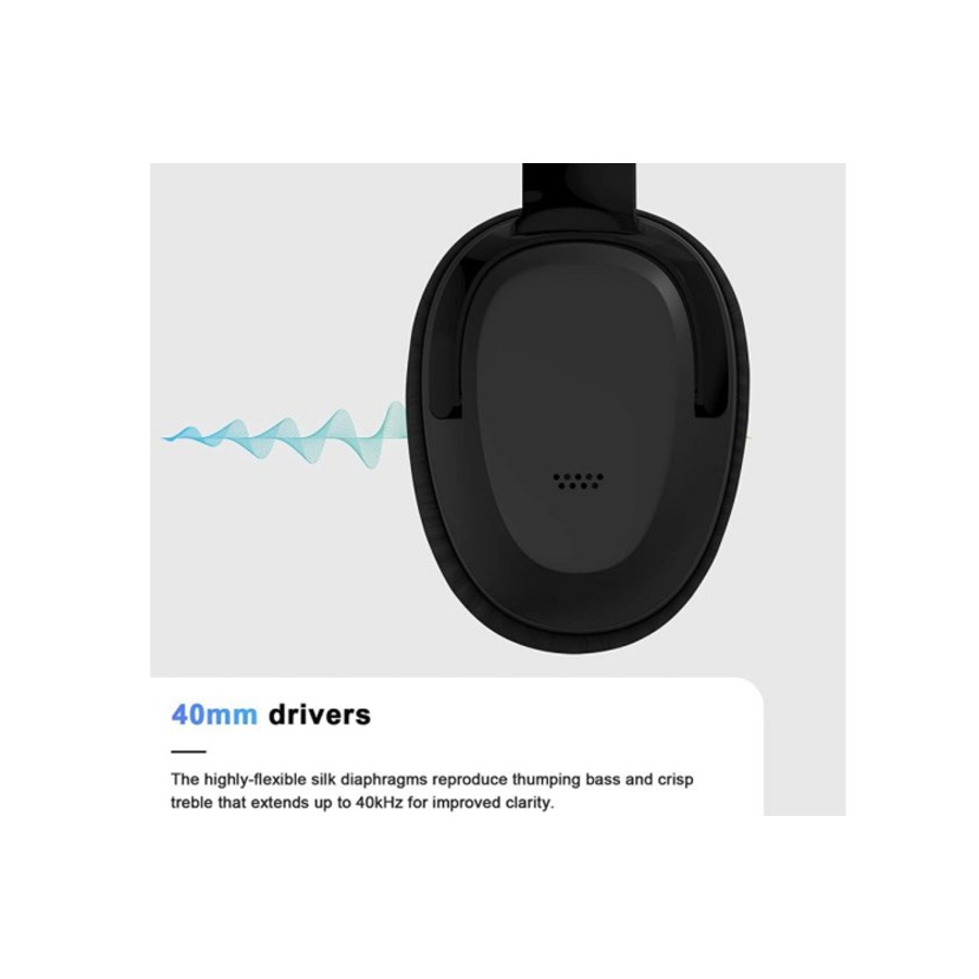 Silcron Eono Bluetooth Active Noise Cancelling Headphones - Black