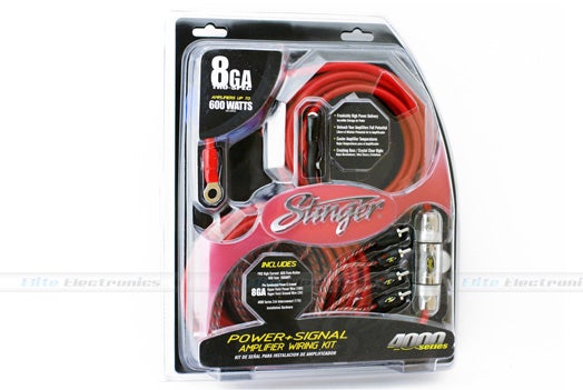 Stinger SK4681 8 AWG Power & Signal Amp Wiring Kit