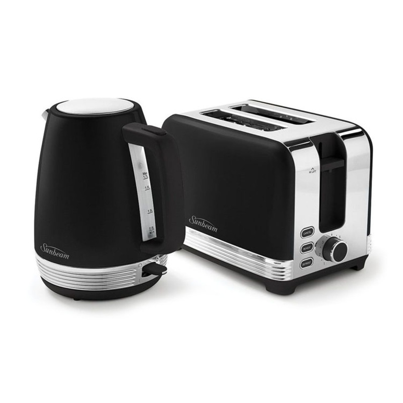 Buy Sunbeam The Chic Collection Breakfast Toaster & Kettle Black