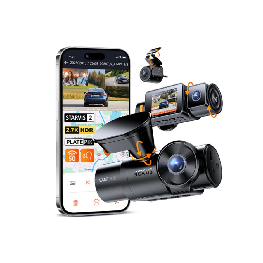 Vantrue N5S 4-Channel GPS 5G WiFi Dash Cam