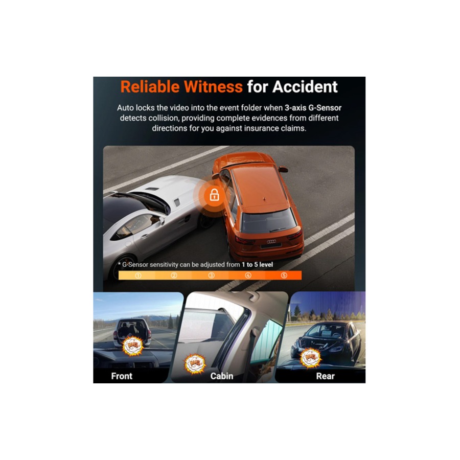 Vantrue N5S 4-Channel GPS 5G WiFi Dash Cam