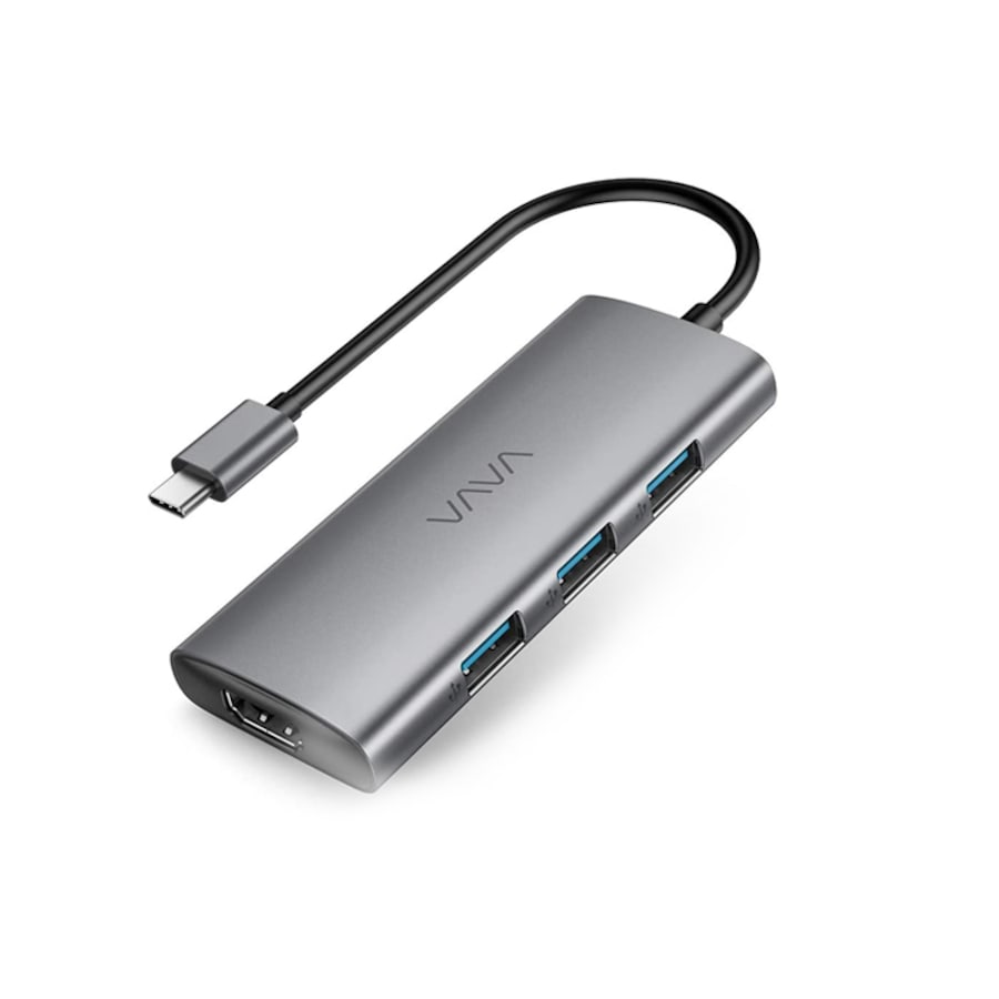 VAVA 7-in-1 Adapter Hub USB-C 4K HDMI 100W PD Power Delivery VA-UC017