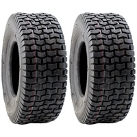 2x Turf Saver Tyre 15 x 6.00 - 6 Tubeless Lawn Tire