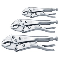 888 Series by SP Tools 3pc Curved Jaw Vice Grip Locking Pliers Set