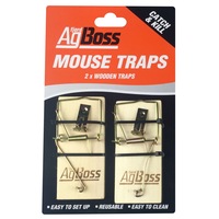 AgBoss 2-Pack Wooden Mouse Traps