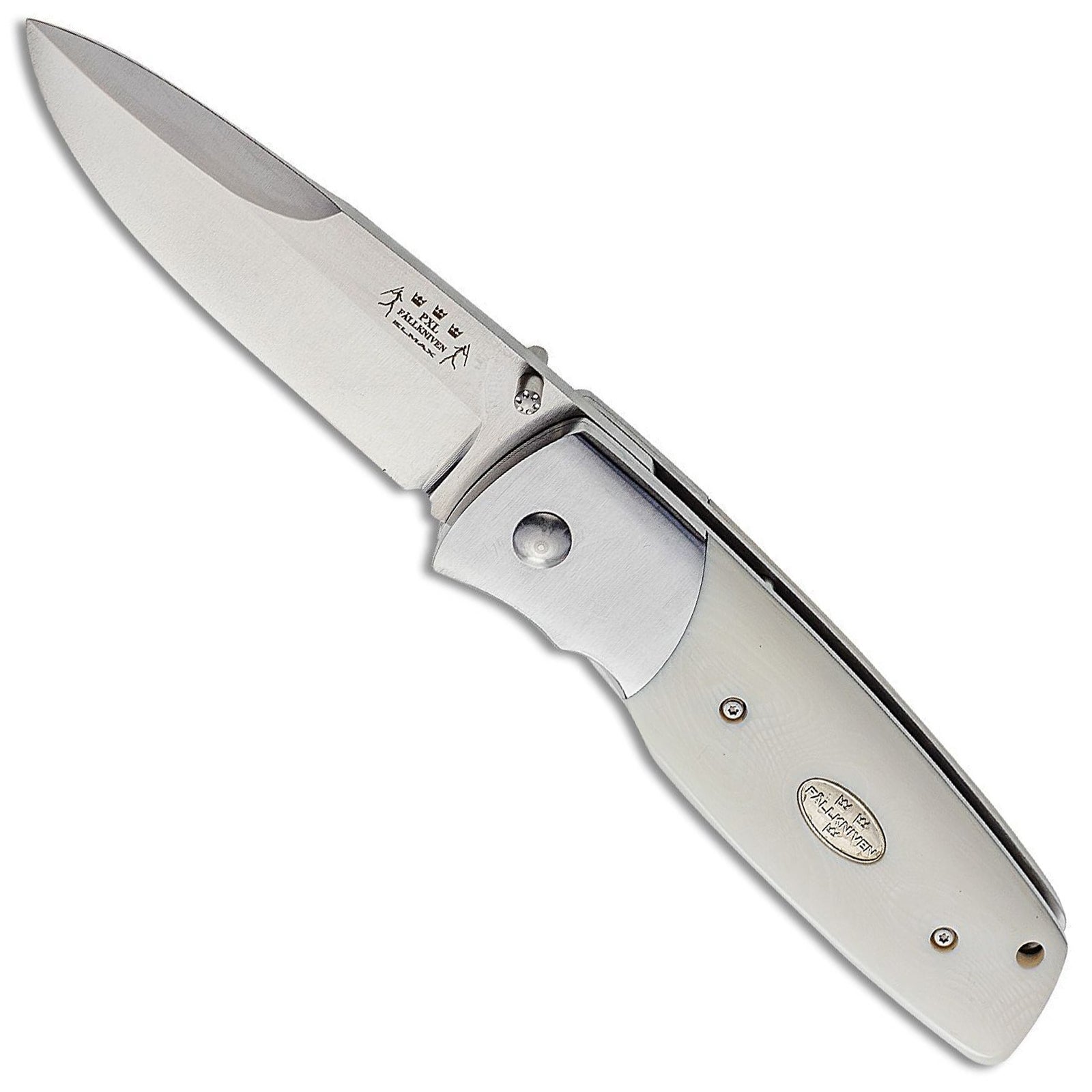 Fallkniven PXLey Elmax Steel Elforyn Imitation Ivory Handle Folding Knife