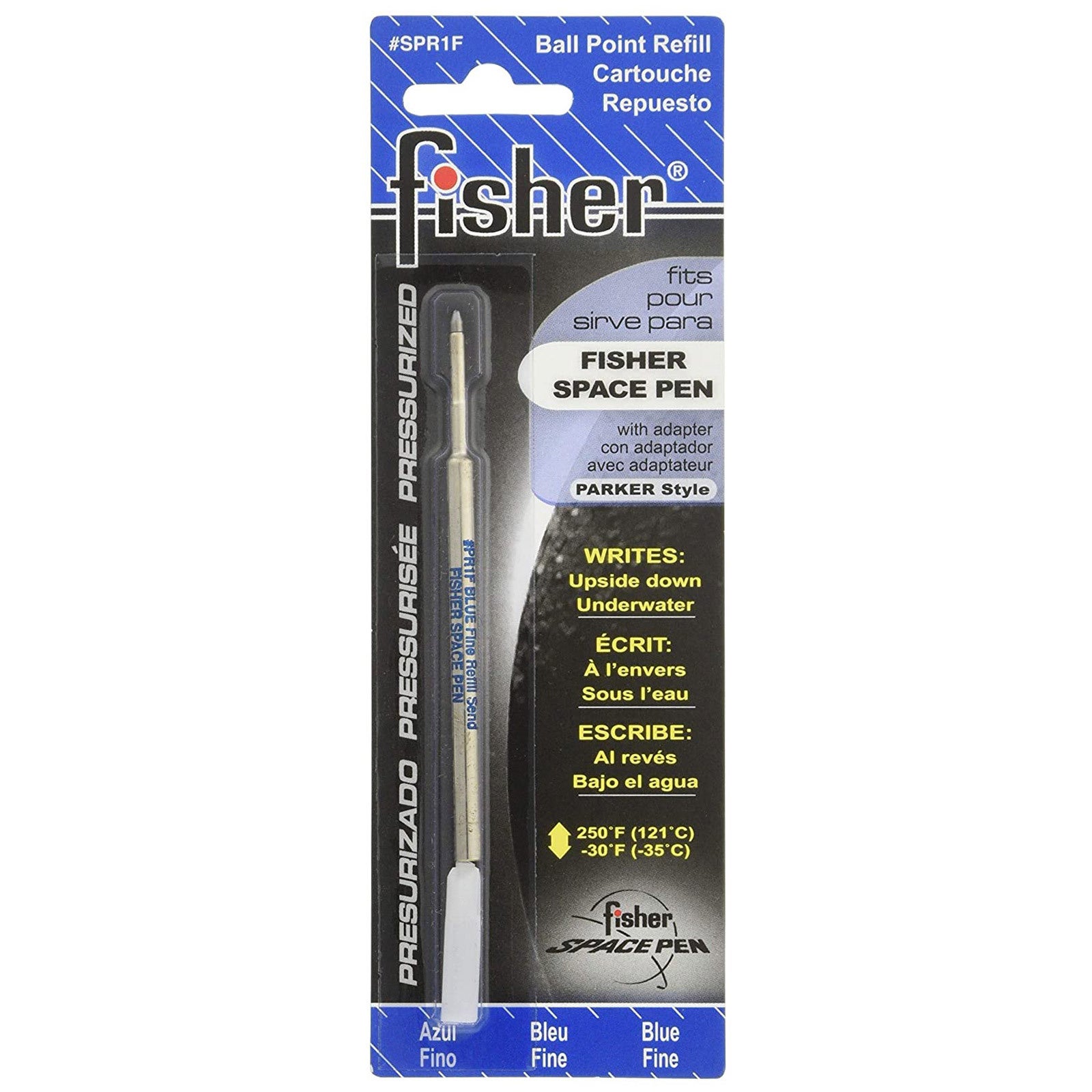 Fisher Space Pen Fine Blue Pressurised Refill Cartridge - SPR1F
