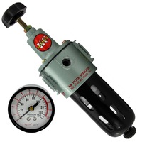 KC Tools 1/4" NPT Air Filter / Regulator with Gauge