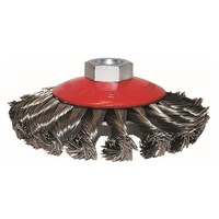 KC Tools M10 x 1.25mm Twist-Knot Tempered Steel Wire Brush 0.5mm