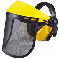Maxisafe Nylon Mesh Safety Visor with Class 4 Earmuffs