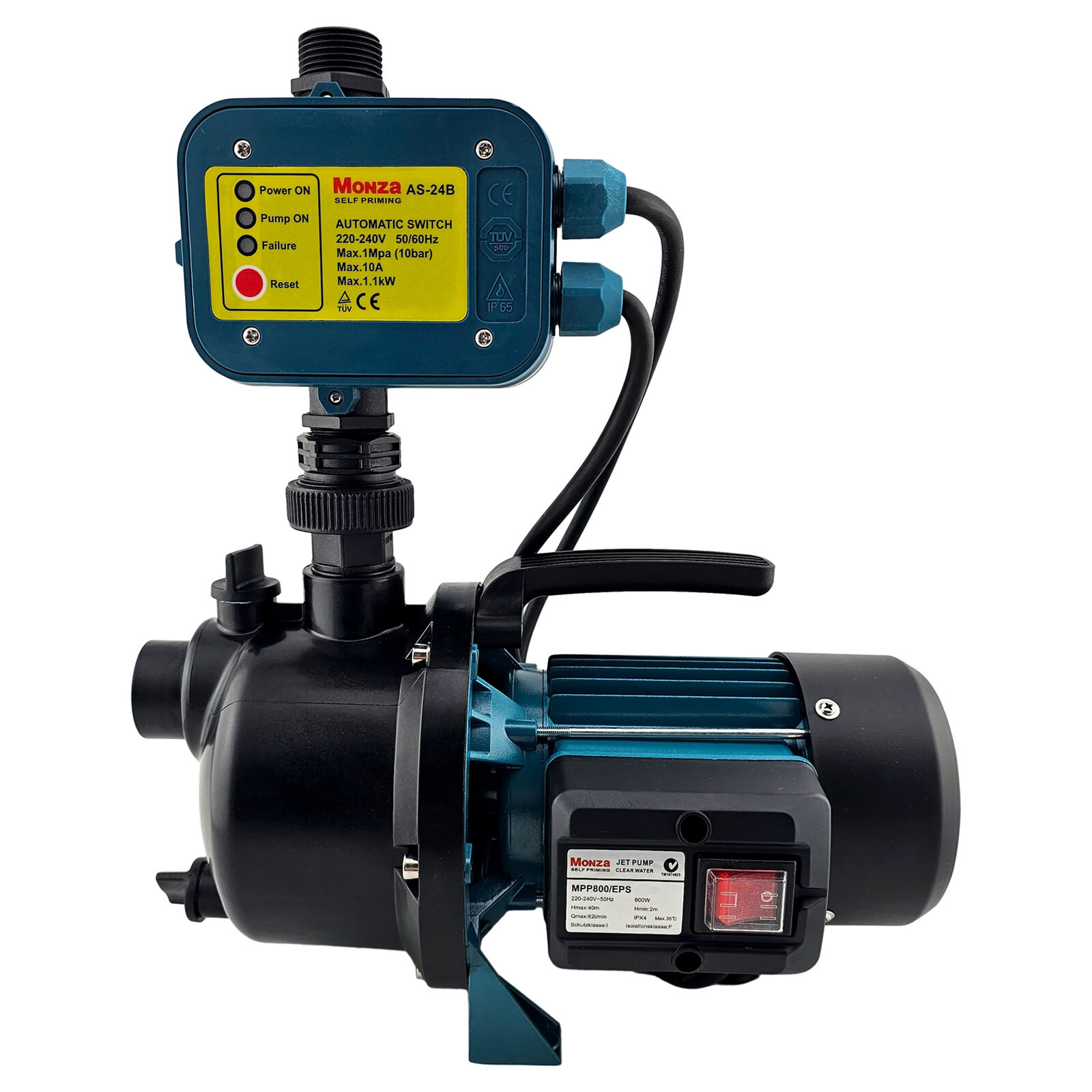 Monza 800W 1hp Clean Water Jet Pump with Auto Controller Australia