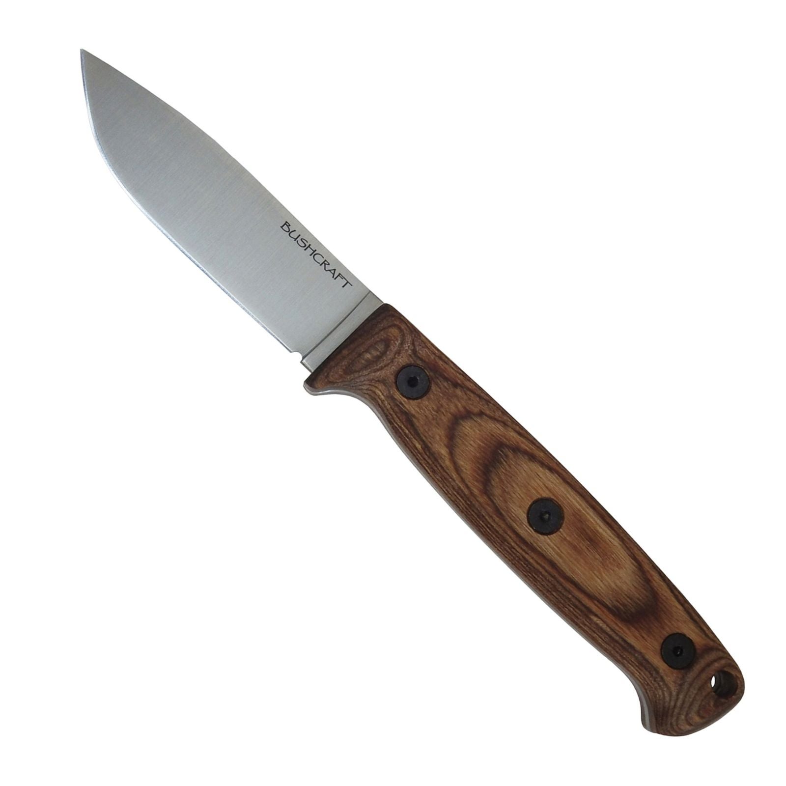 Ontario Knife Co. Bushcraft Fixed Blade Utility Knife - Walnut Wood / Silver