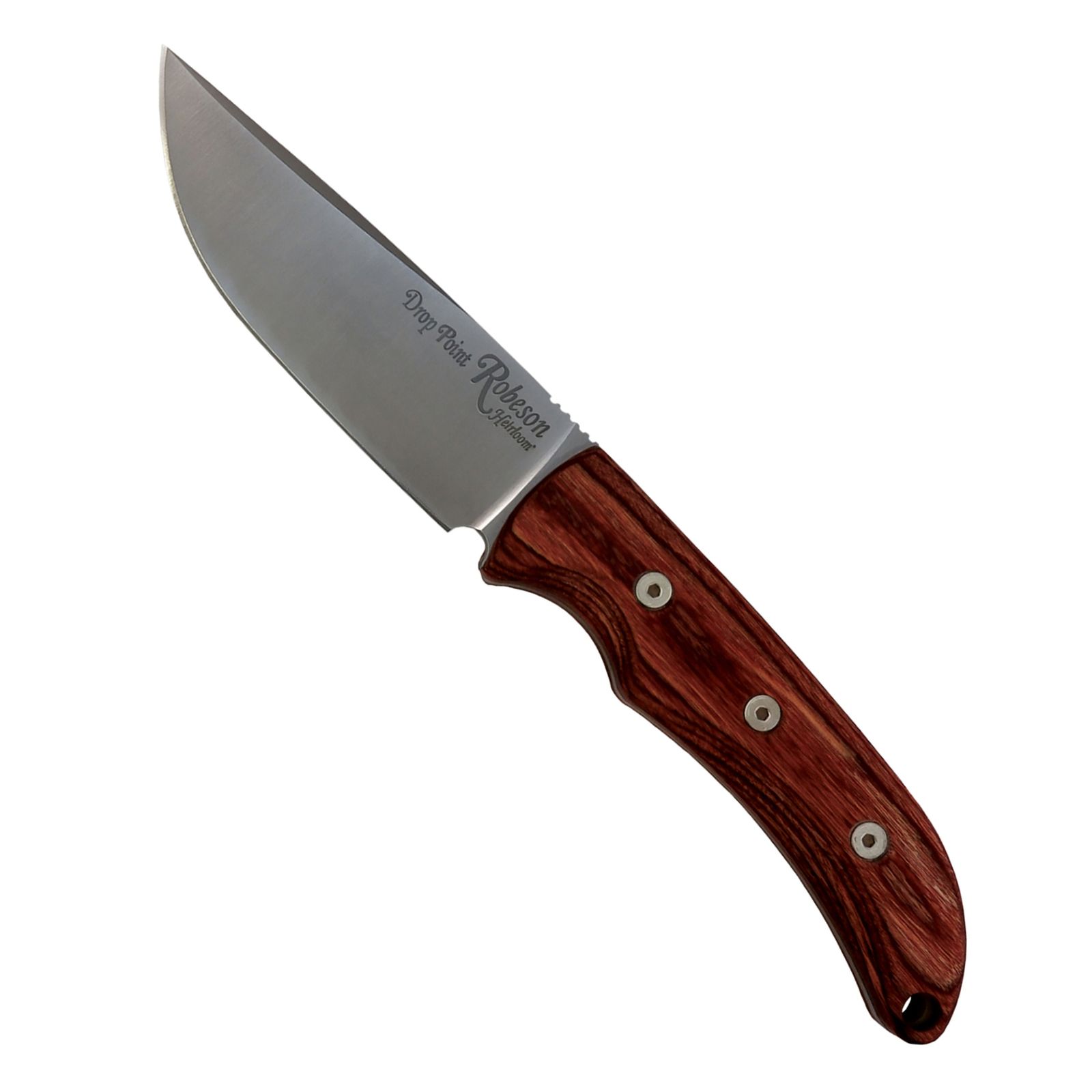 Ontario Knife Co. Robeson Heirloom Hunter Fixed Blade Knife - Hardwood / Satin