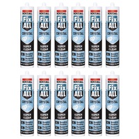 Soudal 12-Pack Fix All Crystal Sealant - 12 x 290ml - Super Clear