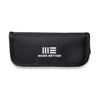 WE Knife Black Nylon Zippered Pouch with Polishing Cloth