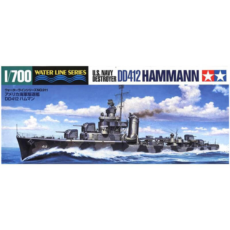Tamiya 1/700 U.S. Navy Destroyer DD412 Hammann Kit