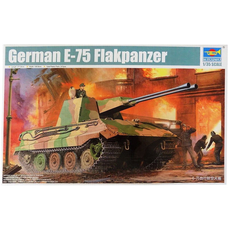 Maquette Trumpeter 1/35 – E-75 Flakpanzer Allemand – Ref 01539 – Neuf