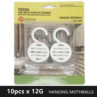 10x Hanging Mothballs Moth Killing Silverfish Insect Pest Repellent Ball Camphor