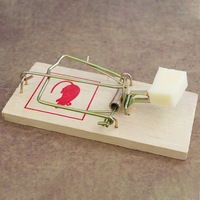 10x Large Wooden Mouse Trap Reusable Mice Rat Snare Catcher Rodent Pest Traps