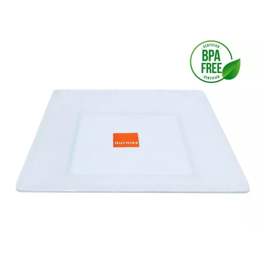 12 x Melamine Platters 21X21CM Square Serving Catering Tray Party Event