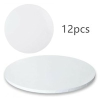 12x Thick Round Cake Board 9" Base White Boards Wedding Birthday 0.6CM Thickness