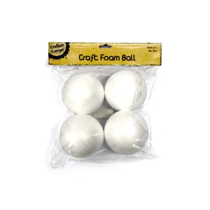Buy 16 x White Polystyrene Styrofoam Foam Ball Art Craft Millinery DIY ...
