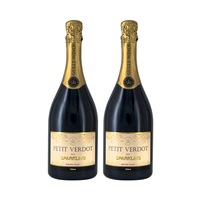 (2 Bottles)Premium Petit Verdot Grape Sparkling Red Wine 750ml SA Barossa Valley
