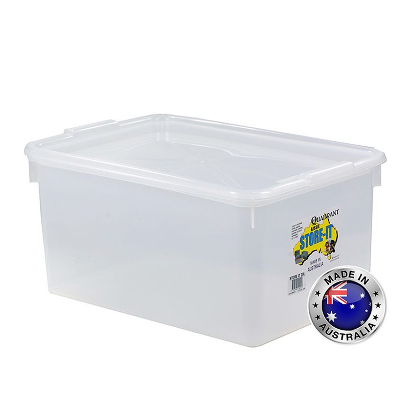 Buy 2 x 20L Plastic Multipurpose Quadrant Storage Container Organizer