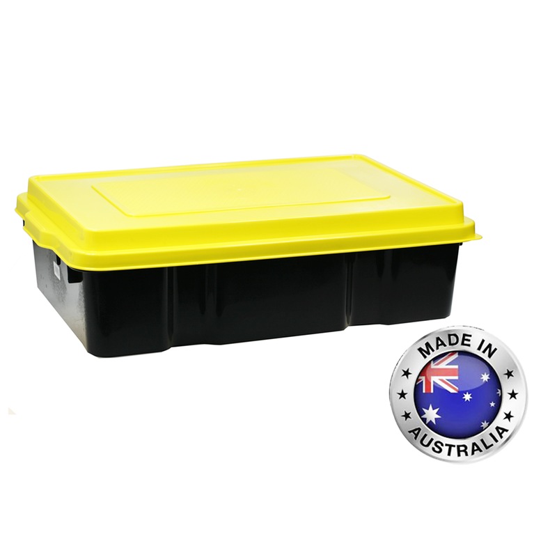 Buy 2 x 36L Heavy Duty Plastic Under Bed Storage Tub Container W/ Lid