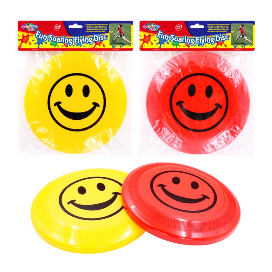 2 x Flying Disc Ring Mega Flying Outdoor Sports Fun Game Beach Kids Toy 25cm