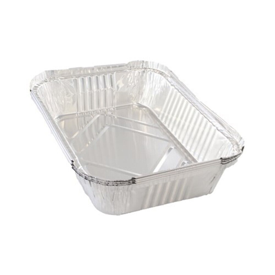 20 x Aluminium Foil Containers W/ Lid BBQ Party Baking Roasting Catering Tray