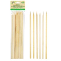 200 x Flat Bamboo Skewers Catering BBQ Party Meats Grill Food Kebab Sticks 30cm